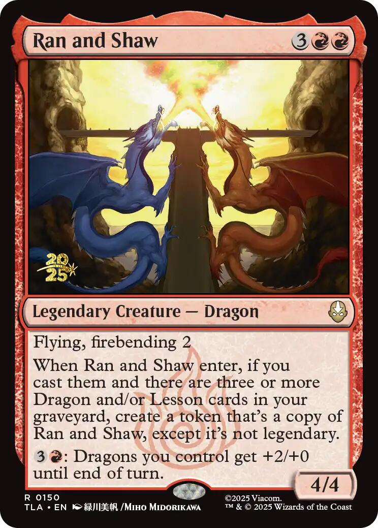 Ran and Shaw [Avatar: The Last Airbender Prerelease Cards] | L.A. Mood Comics and Games