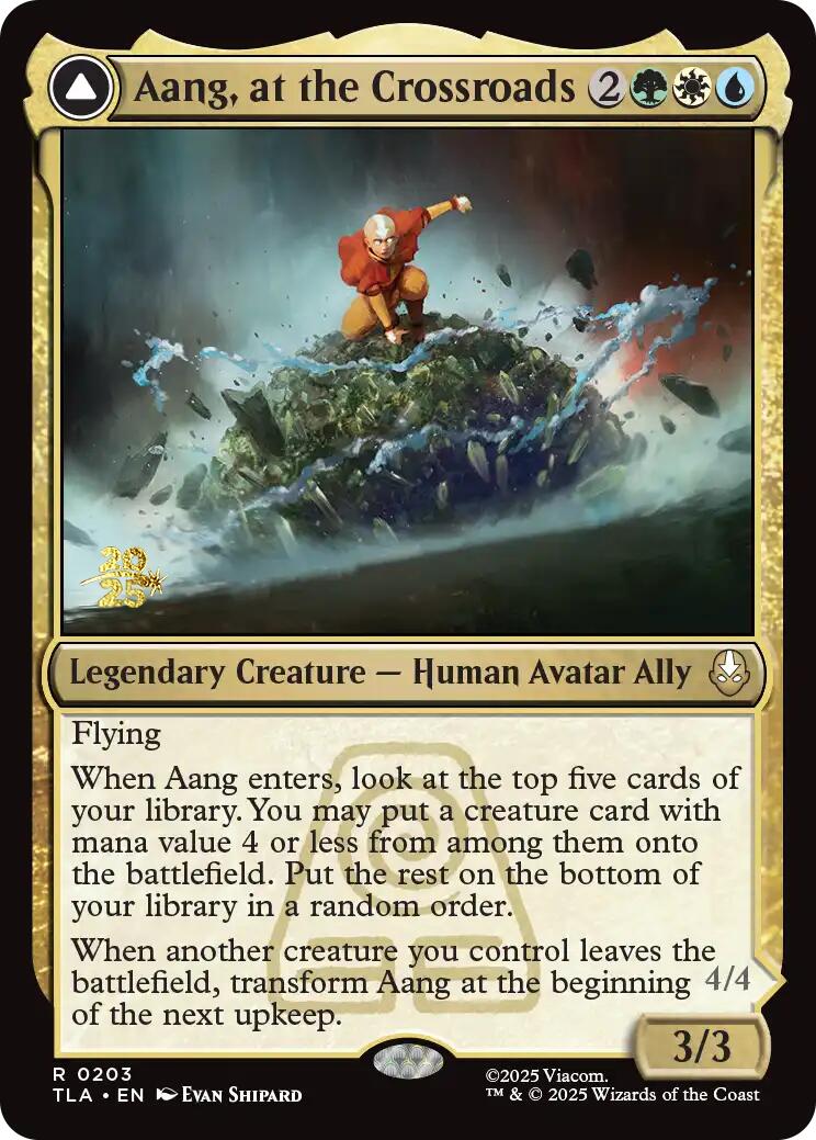 Aang, at the Crossroads [Avatar: The Last Airbender Prerelease Cards] | L.A. Mood Comics and Games