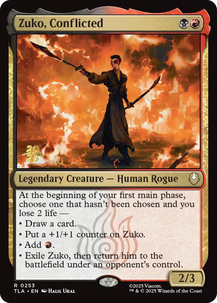 Zuko, Conflicted [Avatar: The Last Airbender Prerelease Cards] | L.A. Mood Comics and Games