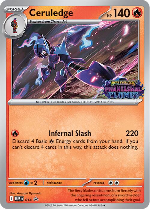 Ceruledge (014) (Prerelease) [Mega Evolution Promo] | L.A. Mood Comics and Games