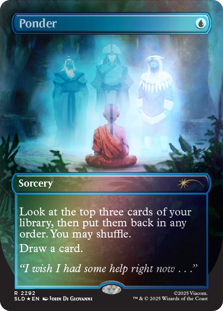 Ponder (2292) (Rainbow Foil) [Secret Lair Drop Series] | L.A. Mood Comics and Games