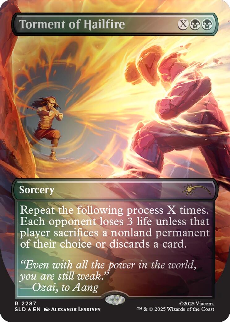 Torment of Hailfire (2287) (Rainbow Foil) [Secret Lair Drop Series] | L.A. Mood Comics and Games