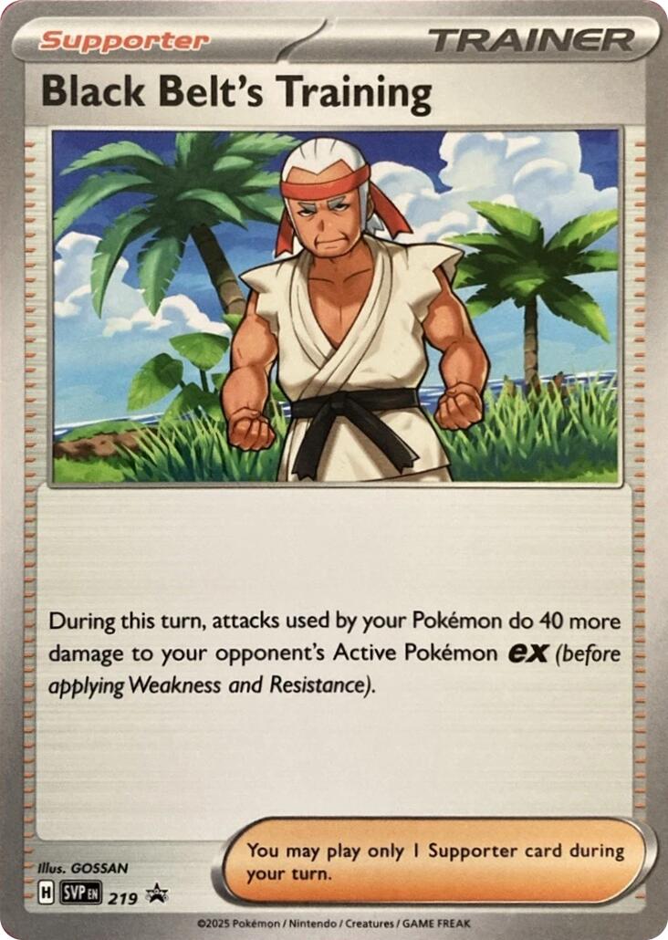 Black Belt's Training (219) [Scarlet & Violet: Black Star Promos] | L.A. Mood Comics and Games