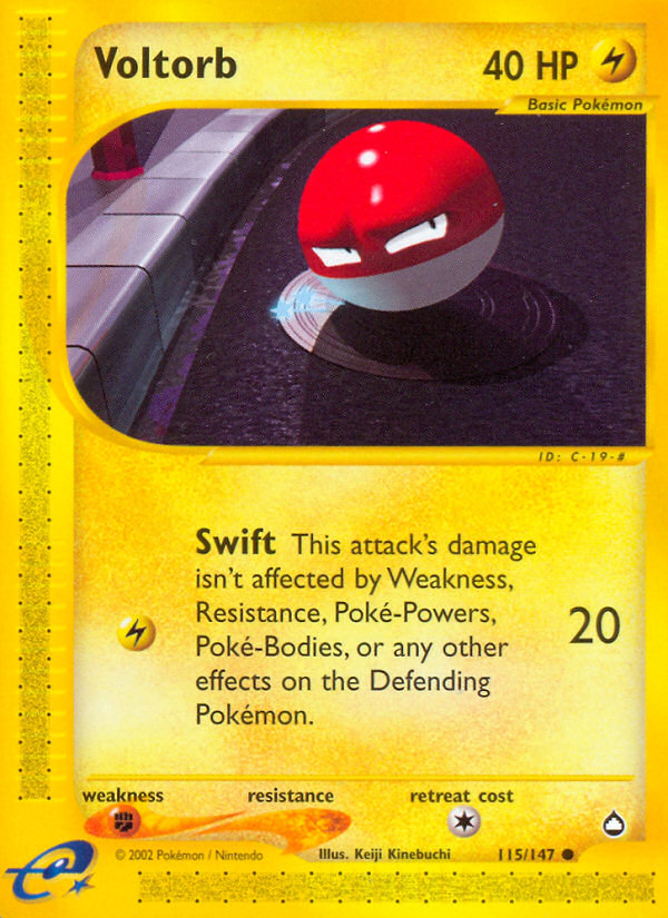 Voltorb (115/147) [Aquapolis] | L.A. Mood Comics and Games
