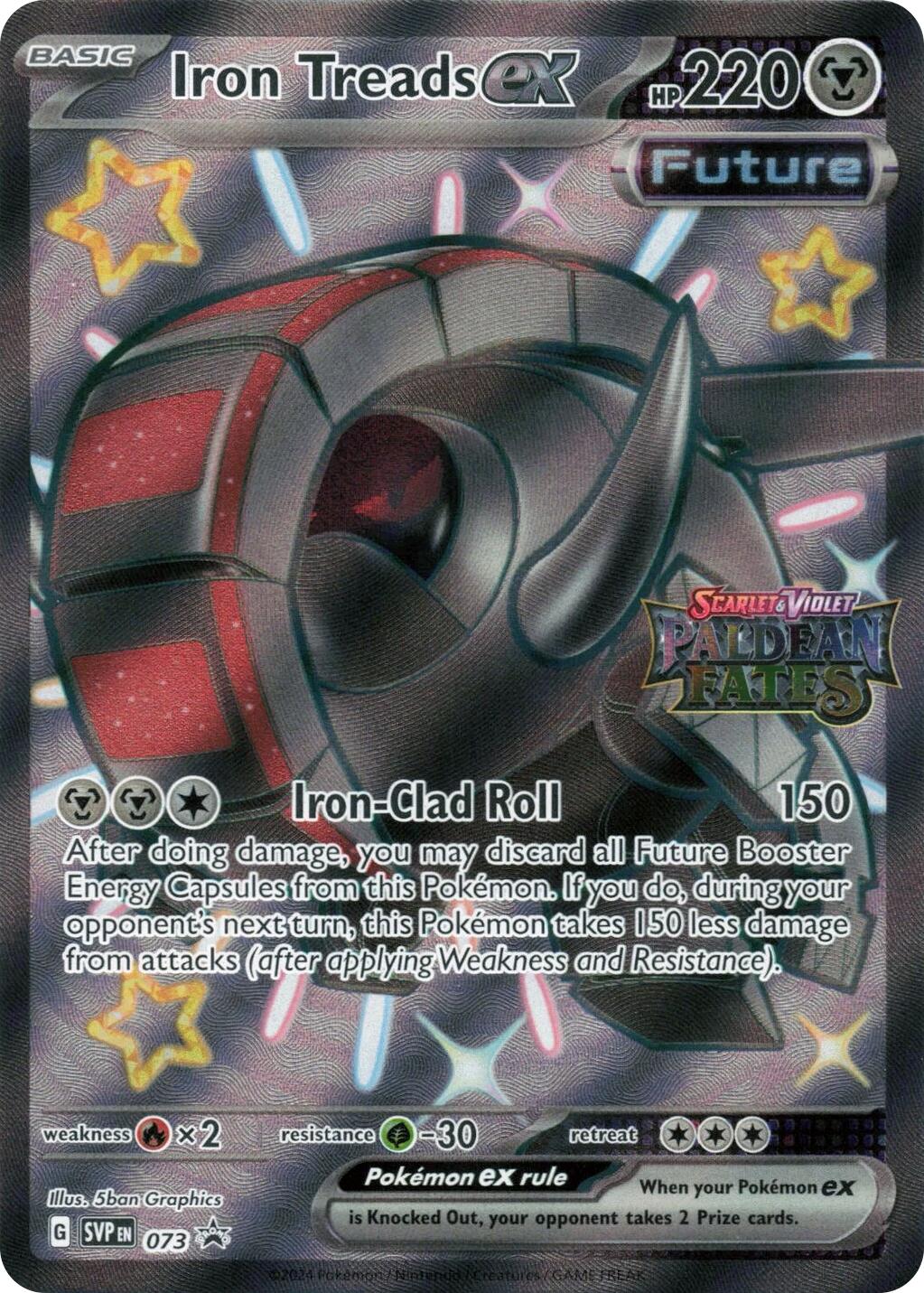 Iron Treads ex (073) (Paldean Fates Stamped) [Scarlet & Violet: Paldean Fates] | L.A. Mood Comics and Games