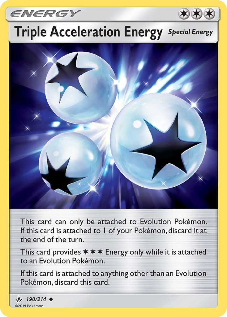 Triple Acceleration Energy (190/214) [Sun & Moon: Unbroken Bonds] | L.A. Mood Comics and Games