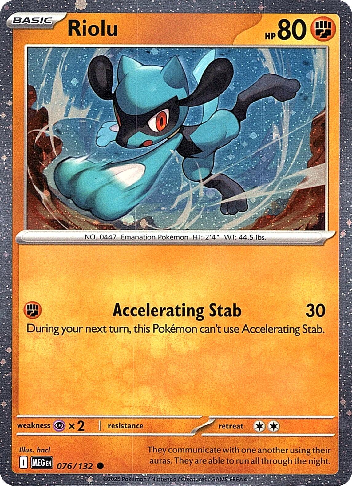 Riolu (076/132) (Cosmos Holo) [Miscellaneous Cards] | L.A. Mood Comics and Games