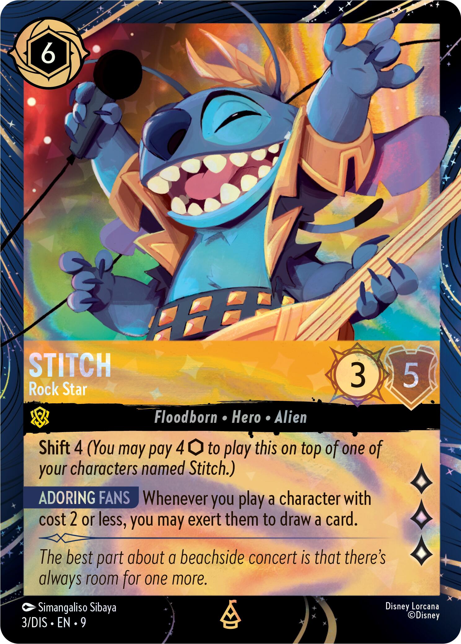 Stitch - Rock Star (3) [Promo Cards] | L.A. Mood Comics and Games