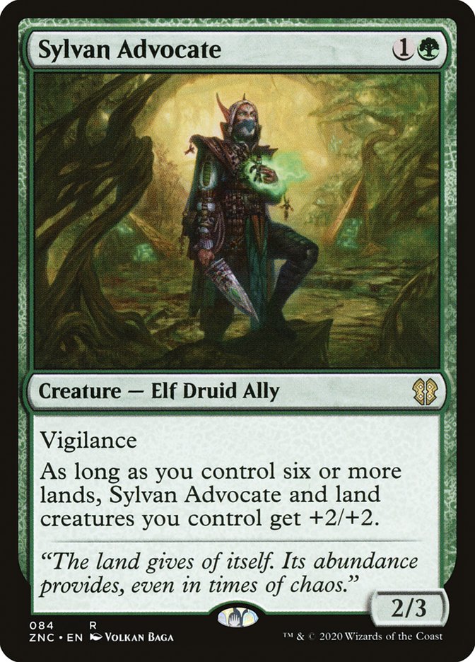Sylvan Advocate [Zendikar Rising Commander] | L.A. Mood Comics and Games