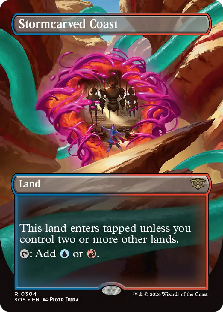 Stormcarved Coast (Borderless) [Secrets of Strixhaven] | L.A. Mood Comics and Games