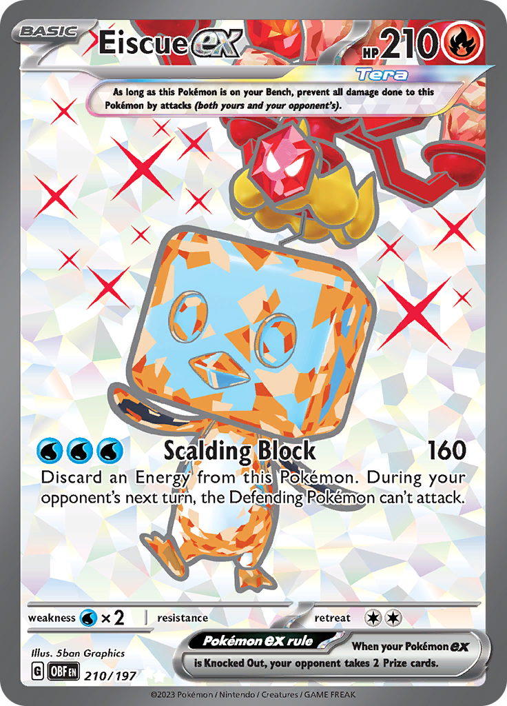 Eiscue ex (210/197) [Scarlet & Violet: Obsidian Flames] | L.A. Mood Comics and Games