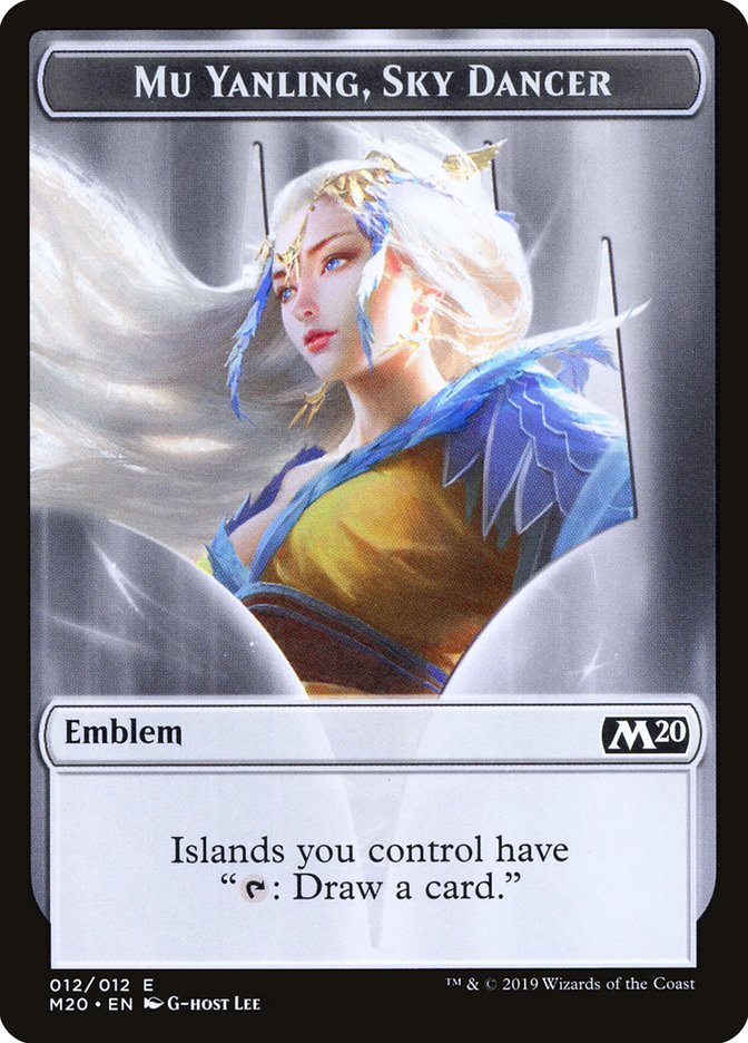 Mu Yanling, Sky Dancer Emblem [Core Set 2020 Tokens] | L.A. Mood Comics and Games