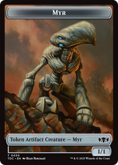 Snake // Myr Double-Sided Token [Tarkir: Dragonstorm Commander Tokens] | L.A. Mood Comics and Games