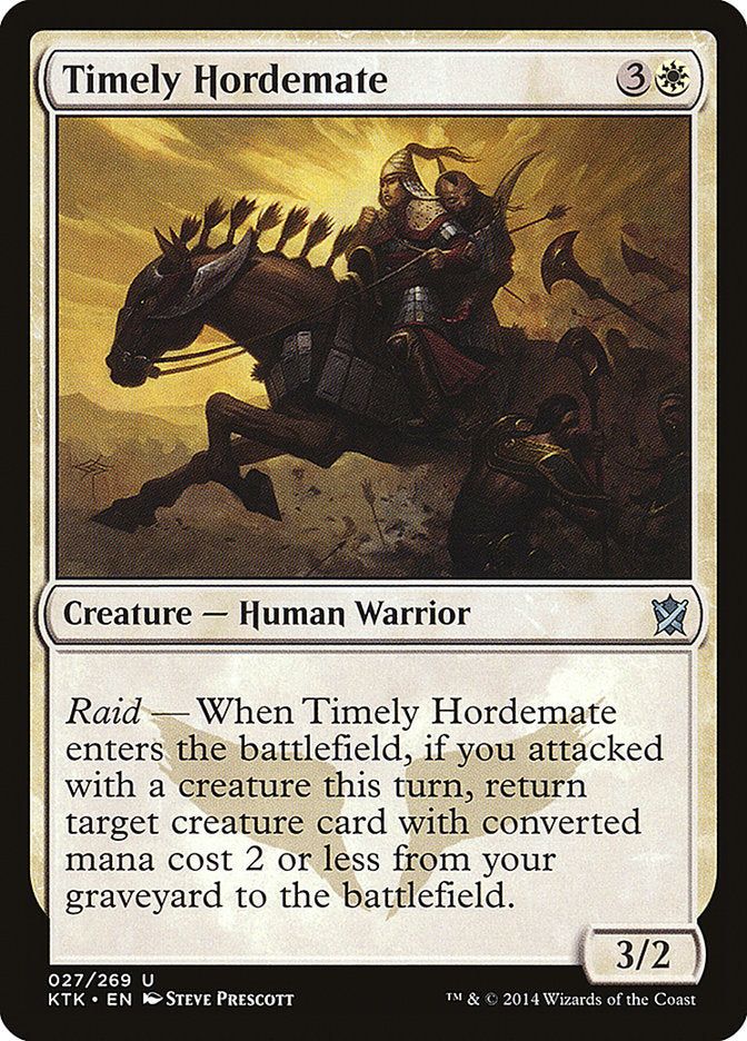 Timely Hordemate [Khans of Tarkir] | L.A. Mood Comics and Games