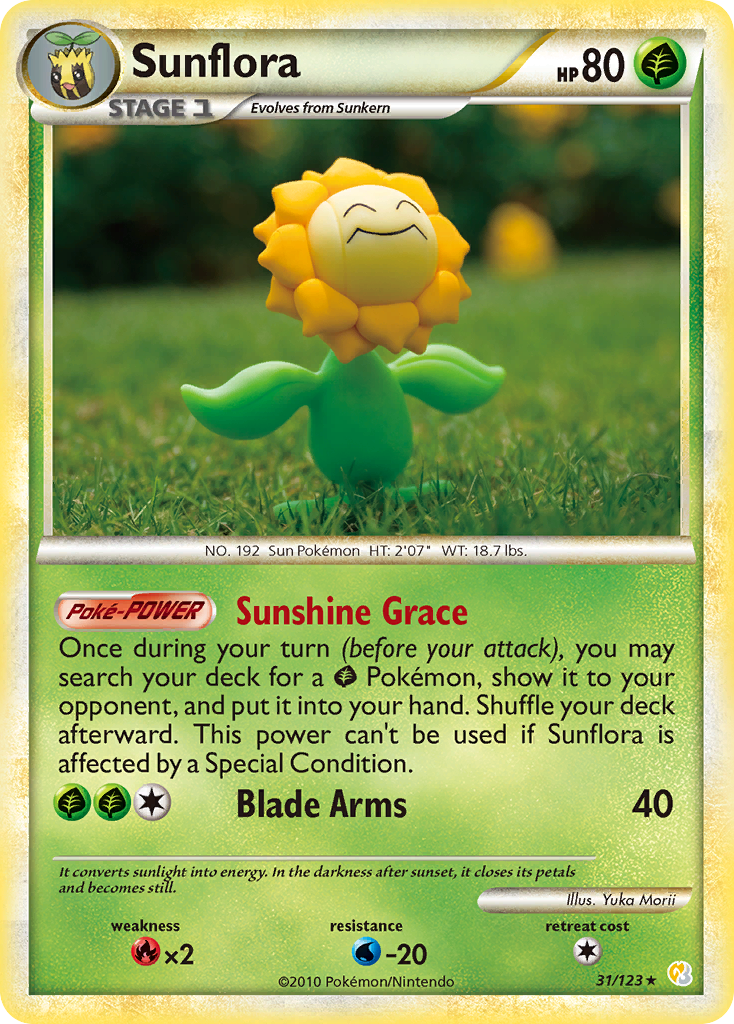 Sunflora (31/123) [HeartGold & SoulSilver: Base Set] | L.A. Mood Comics and Games