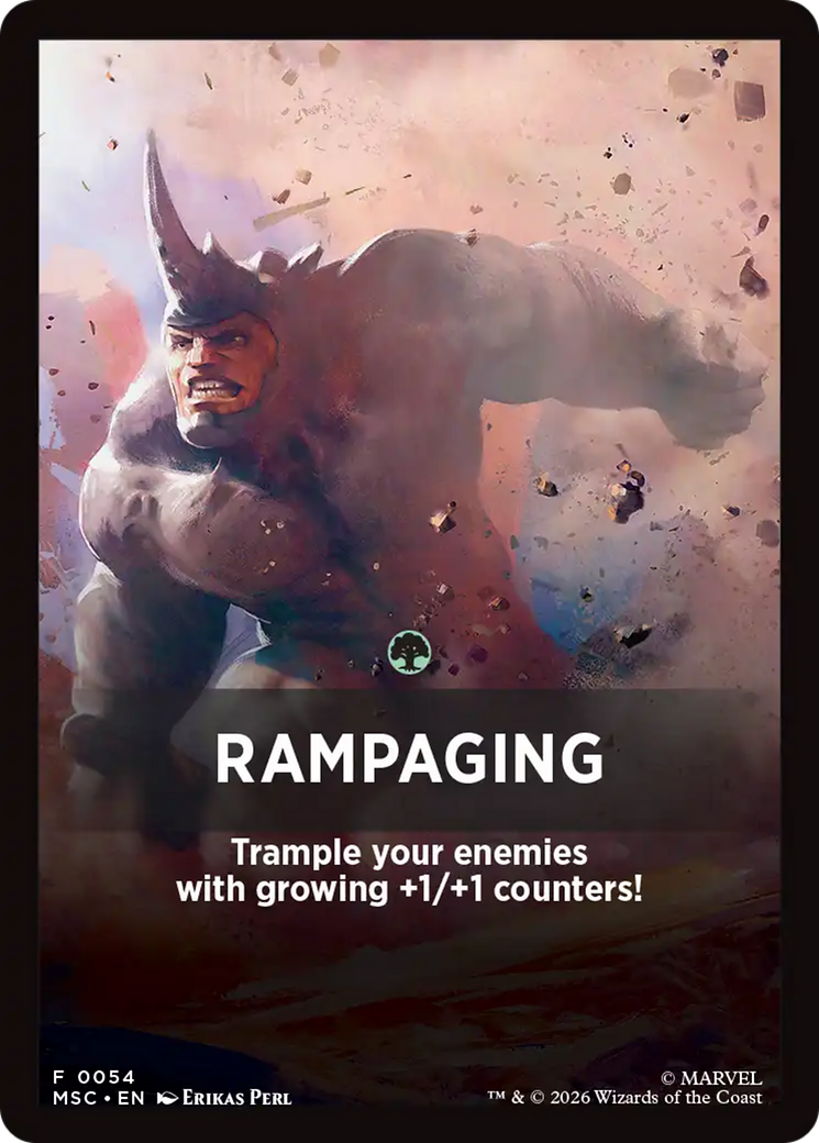 Rampaging Theme Card [Marvel Super Heroes Commander] | L.A. Mood Comics and Games