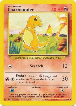 Charmander (46/102) [Base Set Unlimited] | L.A. Mood Comics and Games