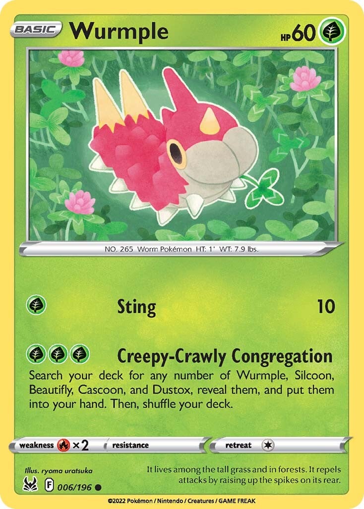 Wurmple (006/196) [Sword & Shield: Lost Origin] | L.A. Mood Comics and Games