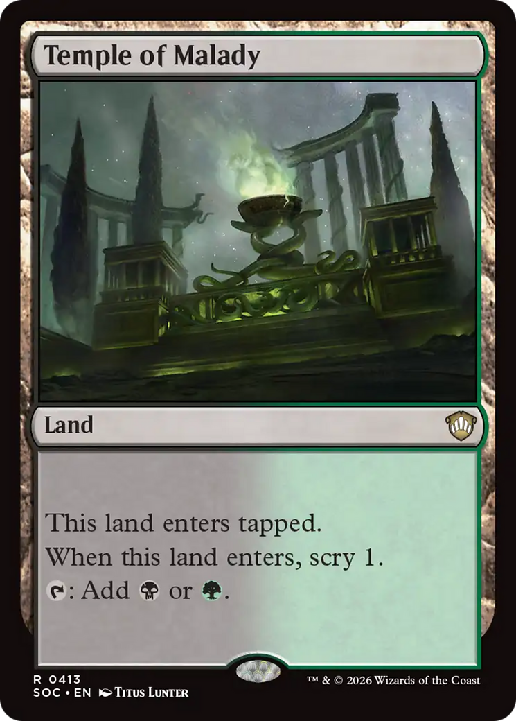 Temple of Malady [Secrets of Strixhaven Commander] | L.A. Mood Comics and Games