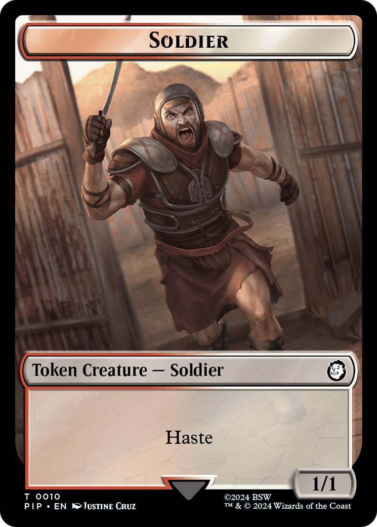 Treasure (0018) // Soldier (0010) Double-Sided Token [Fallout Tokens] | L.A. Mood Comics and Games