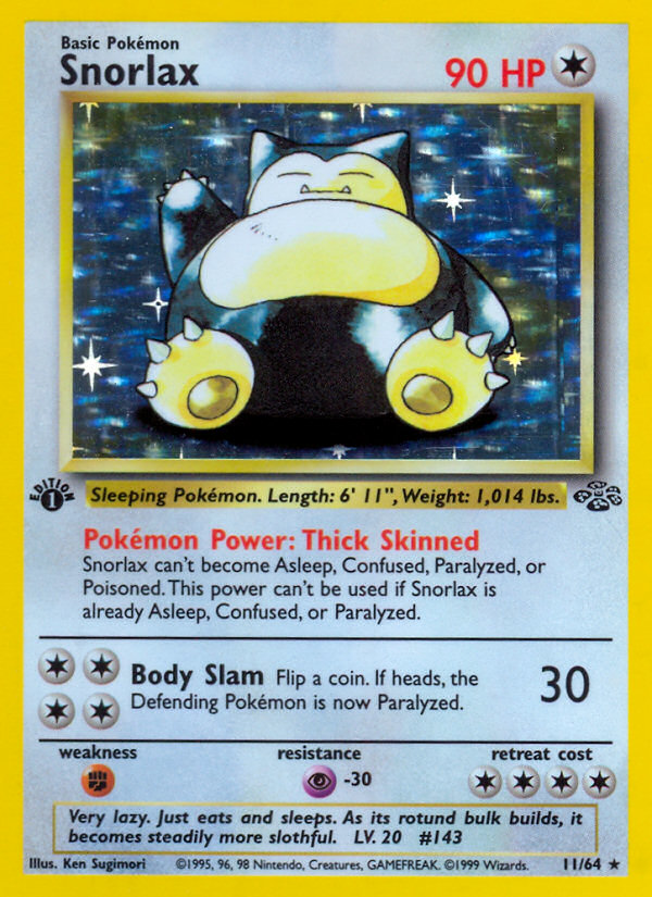 Snorlax (11/64) [Jungle 1st Edition] | L.A. Mood Comics and Games