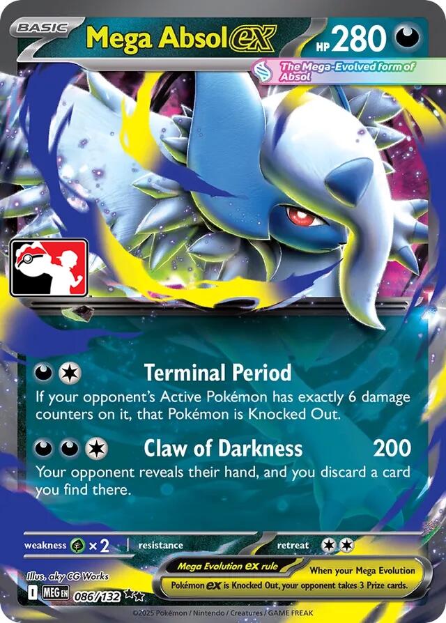 Mega Absol ex (086/132) [Prize Pack Series Seven] | L.A. Mood Comics and Games