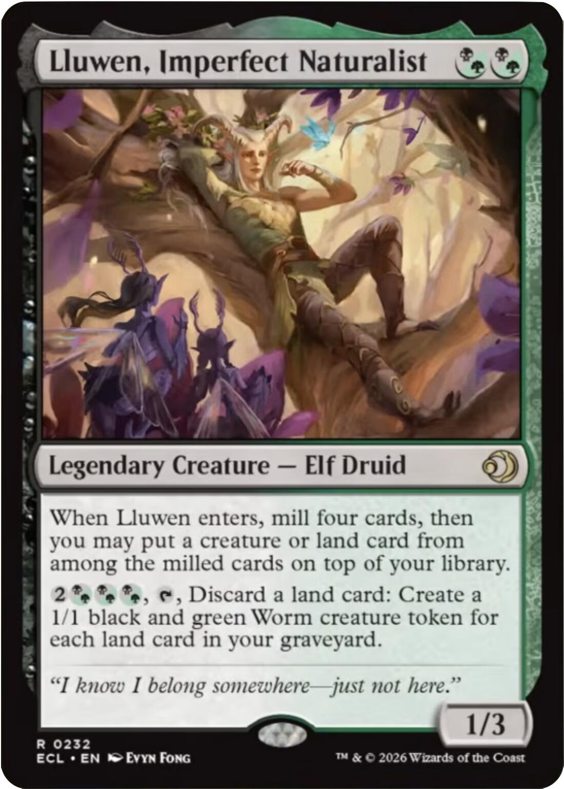 Lluwen, Imperfect Naturalist [Lorwyn Eclipsed] | L.A. Mood Comics and Games