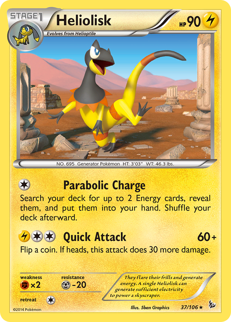 Heliolisk (37/106) [XY: Flashfire] | L.A. Mood Comics and Games