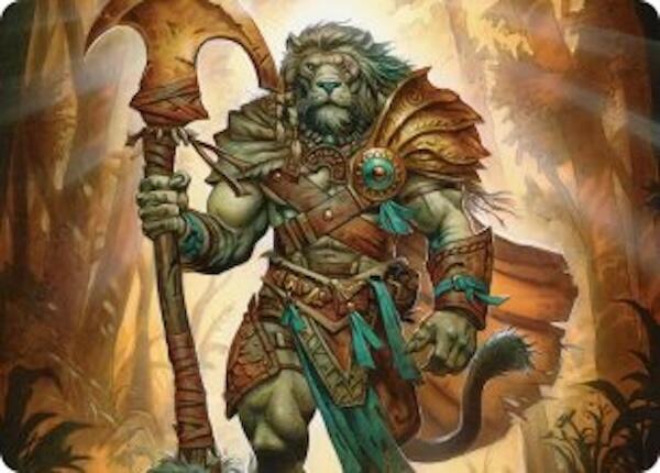 Ajani, Outland Chaperone Art Card [Lorwyn Eclipsed Art Series] | L.A. Mood Comics and Games