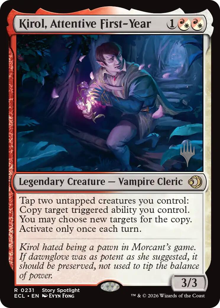 Kirol, Attentive First-Year [Lorwyn Eclipsed Promos] | L.A. Mood Comics and Games