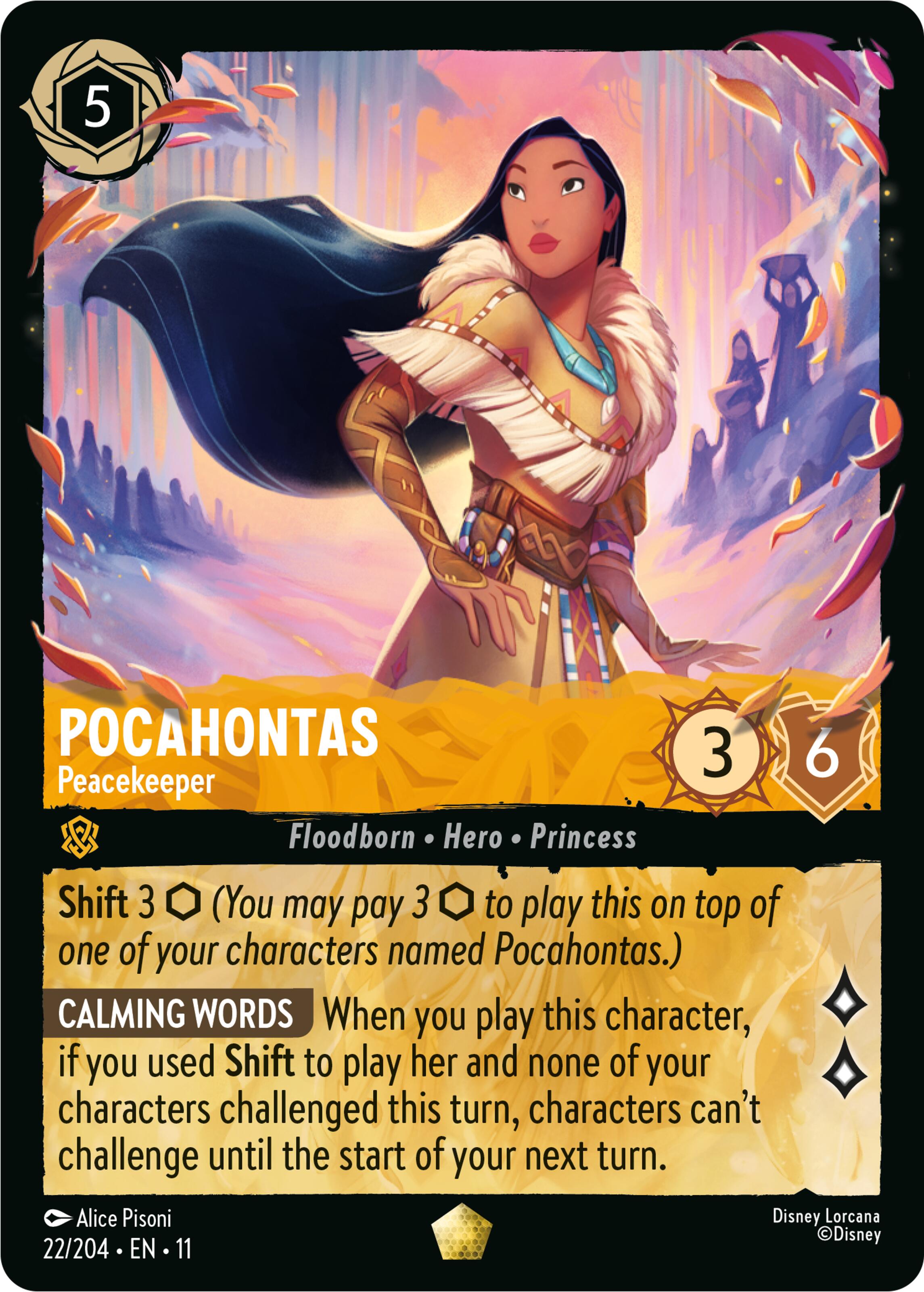 Pocahontas - Peacekeeper (22/204) [Winterspell] | L.A. Mood Comics and Games