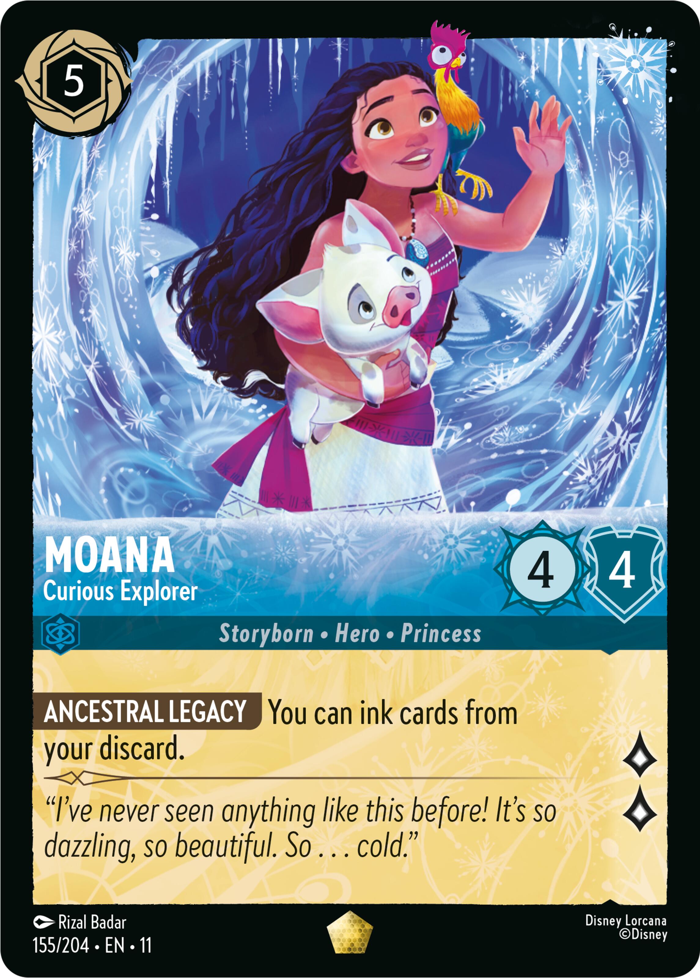 Moana - Curious Explorer (155/204) [Winterspell] | L.A. Mood Comics and Games