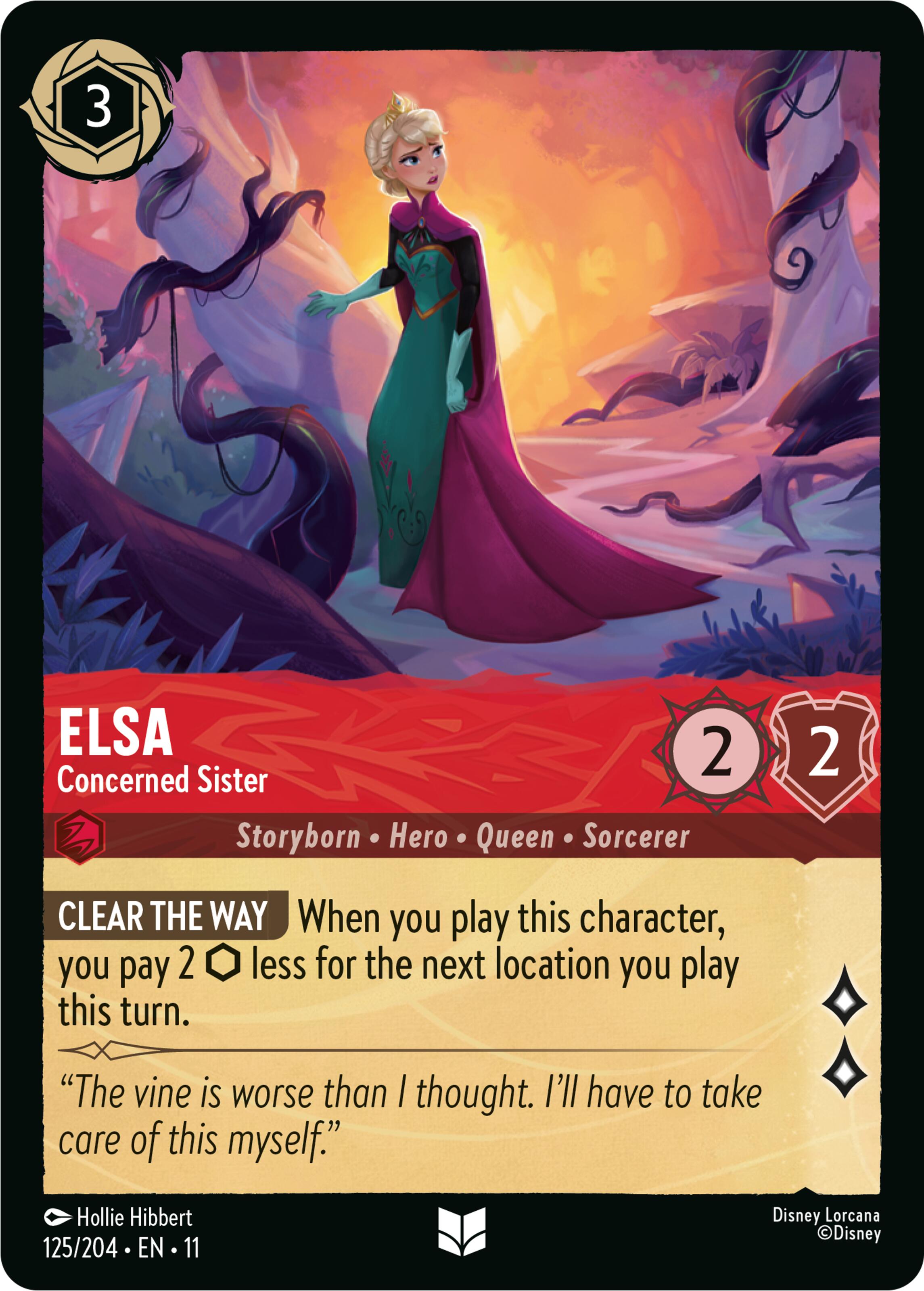 Elsa - Concerned Sister (125/204) [Winterspell] | L.A. Mood Comics and Games