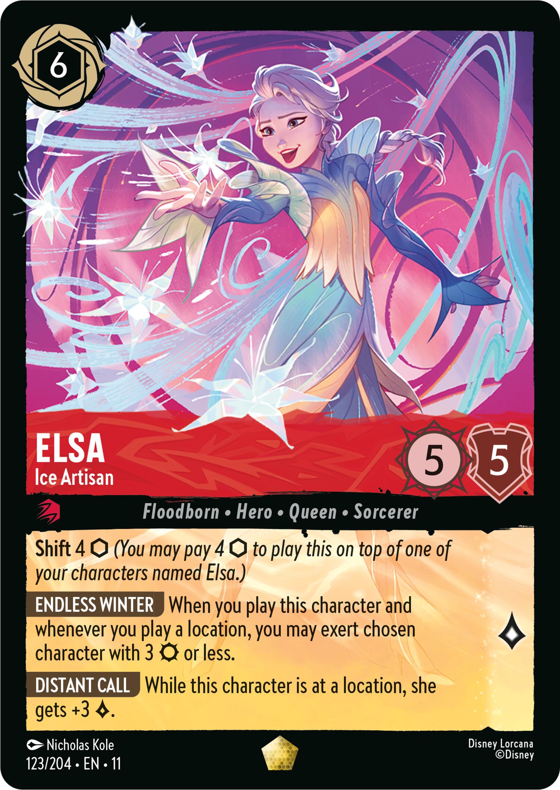 Elsa - Ice Artisan (123/204) [Winterspell] | L.A. Mood Comics and Games