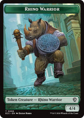 Rhino Warrior // Elemental (0009) Double-Sided Token [Lorwyn Eclipsed Tokens] | L.A. Mood Comics and Games