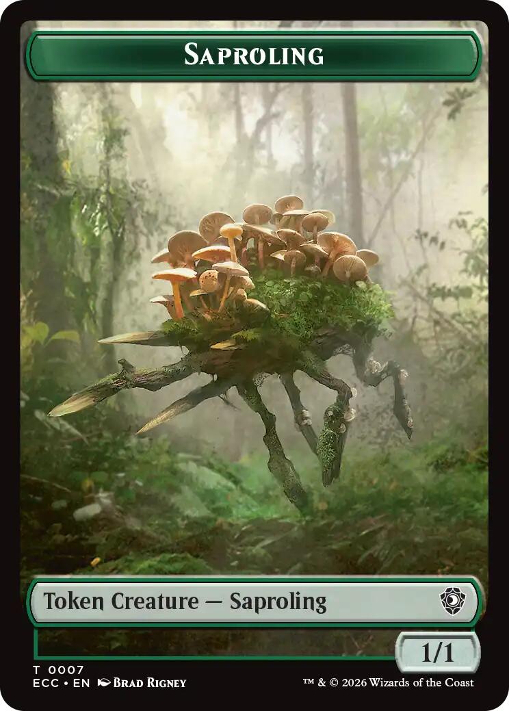 Saproling // Scarecrow Double-Sided Token [Lorwyn Eclipsed Tokens] | L.A. Mood Comics and Games