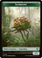 Saproling // Scarecrow Double-Sided Token [Lorwyn Eclipsed Tokens] | L.A. Mood Comics and Games