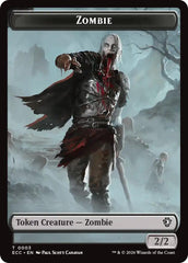 Zombie // Elf Warrior Double-Sided Token [Lorwyn Eclipsed Tokens] | L.A. Mood Comics and Games