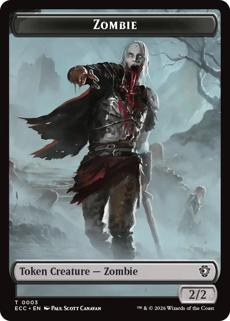Zombie // Snake Double-Sided Token [Lorwyn Eclipsed Tokens] | L.A. Mood Comics and Games
