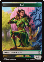 Elf // Kithkin (0007) Double-Sided Token [Lorwyn Eclipsed Tokens] | L.A. Mood Comics and Games