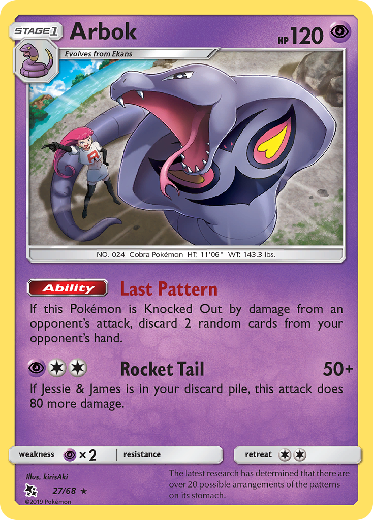 Arbok (27/68) [Sun & Moon: Hidden Fates] | L.A. Mood Comics and Games