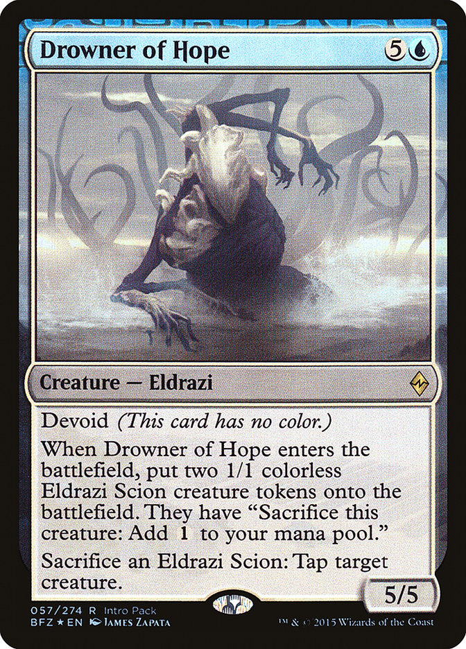 Drowner of Hope (Intro Pack) [Battle for Zendikar Promos] | L.A. Mood Comics and Games