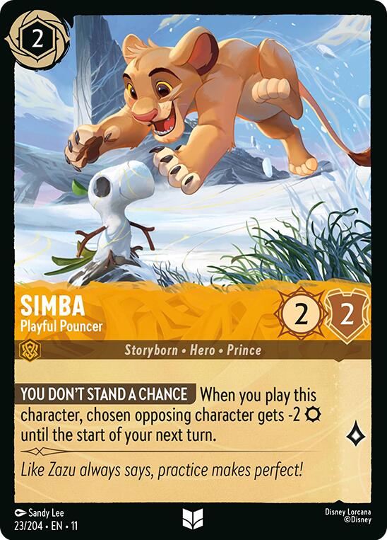 Simba - Playful Pouncer (23/204) [Winterspell] | L.A. Mood Comics and Games
