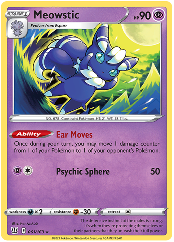 Meowstic (061/163) [Sword & Shield: Battle Styles] | L.A. Mood Comics and Games
