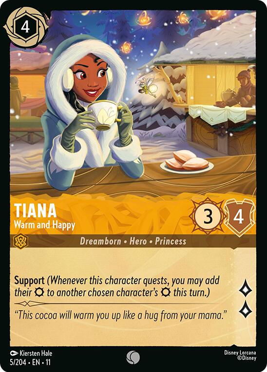Tiana - Warm and Happy (5/204) [Winterspell] | L.A. Mood Comics and Games