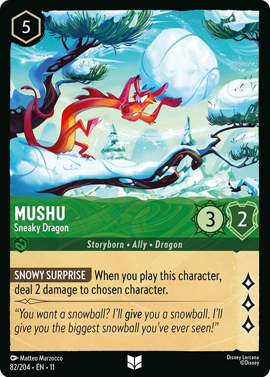 Mushu - Sneaky Dragon (82/204) [Winterspell] | L.A. Mood Comics and Games