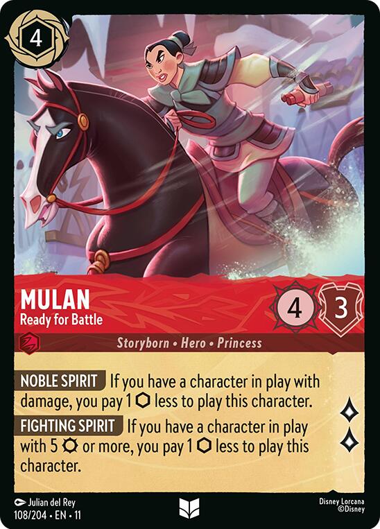 Mulan - Ready for Battle (108/204) [Winterspell] | L.A. Mood Comics and Games
