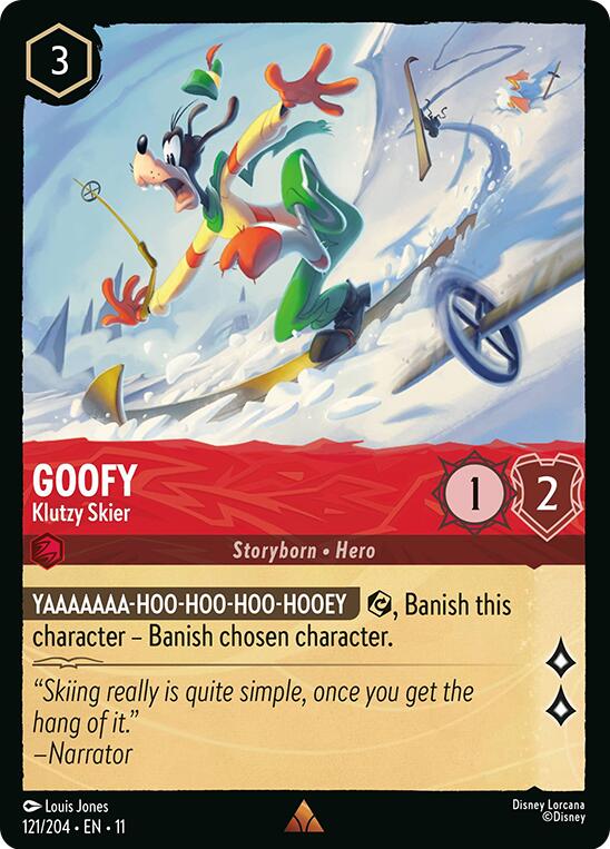 Goofy - Klutzy Skier (121/204) [Winterspell] | L.A. Mood Comics and Games