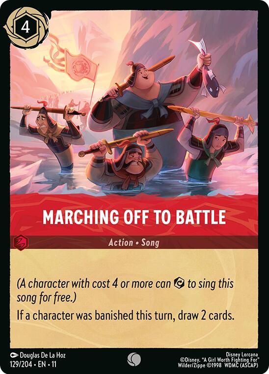 Marching Off to Battle (129/204) [Winterspell] | L.A. Mood Comics and Games
