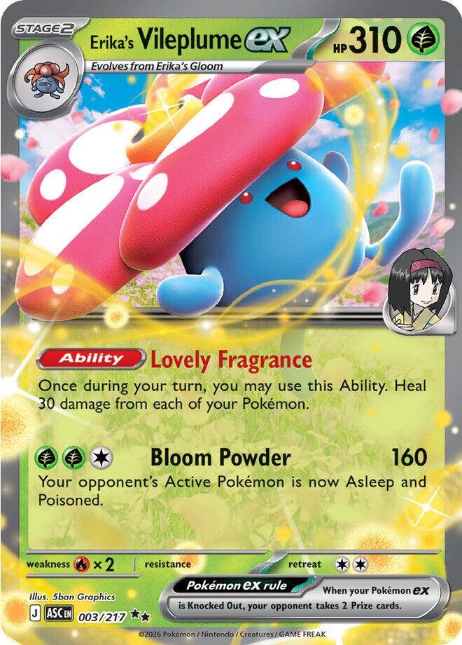 Erika's Vileplume ex (003/217) [Mega Evolution: Ascended Heroes] | L.A. Mood Comics and Games